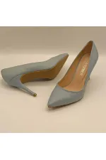 Carleen Blue Leather Stiletto