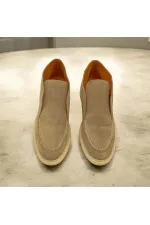 Bottes pour femmes en daim à revers en vison