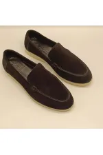 Mocassins Amy en daim noir pour femmes