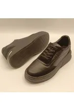 Baskets en cuir noir Lena pour femme, une exclusivité Ametist – Un confort optimal en toutes saisons