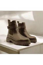 Terra Black Leather Women's Chelsea Boots