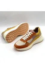 Comfy Bronze Leather Women's Athletic Shoes – Amethyst Exclusive