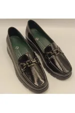 Chaussures décontractées pour femmes Pena en cuir verni froissé