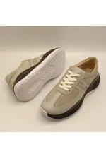 Ametist Exclusive Comodo Grey Women's Leather Sneakers – Stylish & Comfortable Design