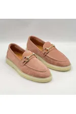 Davina Powder Pink Women's Casual Loafer - Suede Leather & Thermal Sole