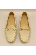 Chaussures décontractées pour femmes Diana en cuir beige