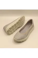 Adela Blue Leather Casual Women's Shoes