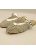 Gina File Silver Slippers