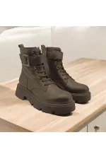 Belfast Black Leather Women's Boots