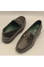 Pena Black Leather Women's Casual Shoes