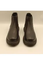 Bottines Chelsea Tuna en cuir noir pour femmes