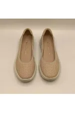 Adela Pudra Deri Günlük Kadın Ayakkabı