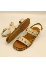 Celena Beige Flat Women's Sandals