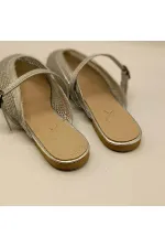 Gina File Silver Slippers