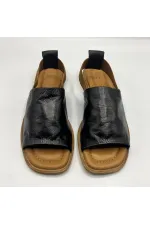 Bellini Black Leather Women's Sandals | Summer Comfort in Classic Style