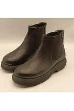 Bottines Chelsea Tuna en cuir noir pour femmes