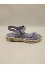 Juana Mavi Gerçek Deri Sandalet – Rahat ve Şık Kadın Sandalet