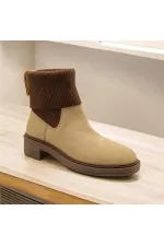 Marine Beige Suede Women's Chelsea Boots