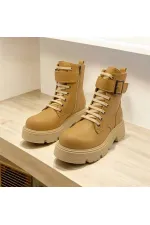 Belfast Champagne Leather Women's Boots