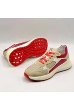 Comfy Red Leather Women's Athletic Shoes – Amethyst Exclusive
