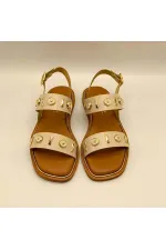 Celena Beige Flat Women's Sandals