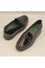 Chaussures décontractées pour femmes Pena en cuir verni froissé