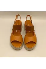 Venus Tan Leather Platform Sandals