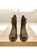 Terra Black Leather Women's Chelsea Boots