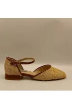 Ellinor Naturel Düz Topuklu Babet