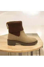 Marine Beige Suede Women's Chelsea Boots