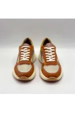 Comfy Bronze Leather Women's Athletic Shoes – Amethyst Exclusive