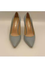 Carleen Blue Leather Stiletto