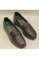 Pena Black Leather Women's Casual Shoes