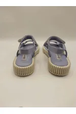 Juana Mavi Gerçek Deri Sandalet – Rahat ve Şık Kadın Sandalet