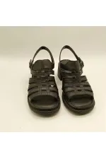 Amethyst Exclusive Stable Black Heeled Women's Sandals | Leather Classic Elegance and Comfort