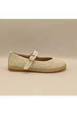 Ballerines blanches Lotus