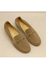 Chaussures décontractées pour femmes Jessica en daim beige