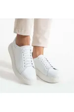 3420 Men's Leather Sneaker - White