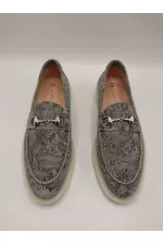 Davina Gri Baskılı Hakiki Deri Günlük Ayakkabı – 37 Numara (Son Ürün, İndirimli)