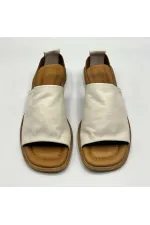 Bellini Cream Leather Women's Sandals | Elegant & Stylish Summer Style