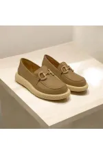 Chaussures décontractées en cuir de vison Sahara