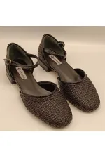 Ellinor Black Flat Heeled Ballet Flats