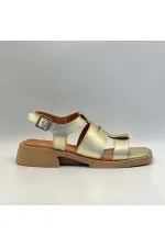 Lucia Gold Genuine Leather Women's Sandals