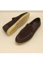 Mocassins Amy en daim noir pour femmes