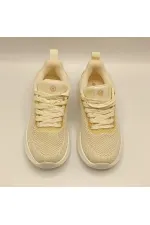 Ametist Exclusive Casta Beige Knitted Women's Athletic Shoes