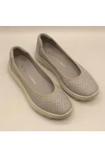 Adela Blue Leather Casual Women's Shoes