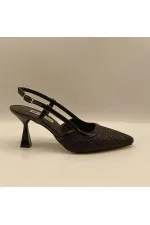 Abbey Siyah İnce Topuklu Ayakkabı