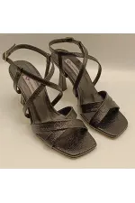 Marla Black Heeled Sandals