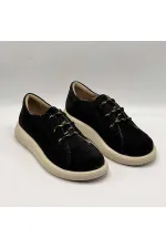 Montana Siyah Hakiki Deri Kadın Ayakkabı | Ametist Exclusive