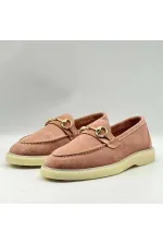 Davina Powder Pink Women's Casual Loafer - Suede Leather & Thermal Sole